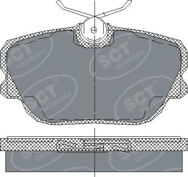 SCT-MANNOL SP 124 PR - Гальмівні колодки, дискові гальма autozip.com.ua