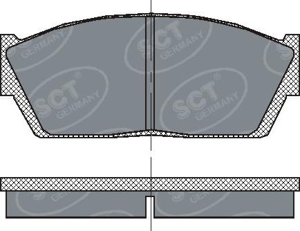 SCT-MANNOL SP 120 PR - Гальмівні колодки, дискові гальма autozip.com.ua