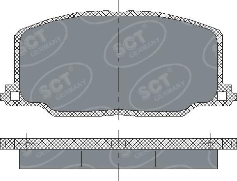 SCT-MANNOL SP 123 PR - Гальмівні колодки, дискові гальма autozip.com.ua