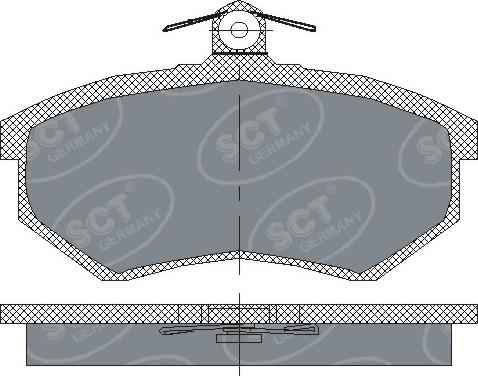 SCT-MANNOL SP 176 PR - Гальмівні колодки, дискові гальма autozip.com.ua