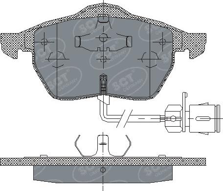 SCT-MANNOL SP 178 PR - Гальмівні колодки, дискові гальма autozip.com.ua