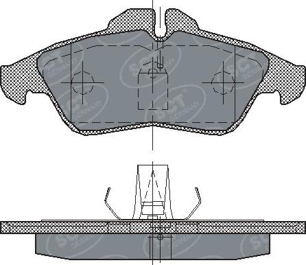 SCT-MANNOL SP 177 - Гальмівні колодки, дискові гальма autozip.com.ua