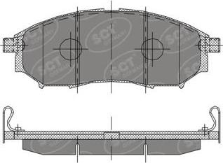 SCT-MANNOL SP390 - Гальмівні колодки, дискові гальма autozip.com.ua