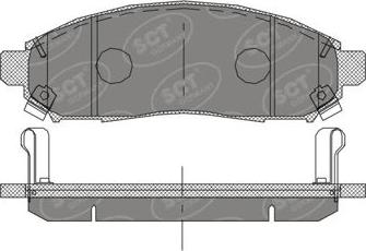 SCT-MANNOL SP 391 PR - Гальмівні колодки, дискові гальма autozip.com.ua