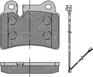 SCT-MANNOL SP 397 PR - Гальмівні колодки, дискові гальма autozip.com.ua