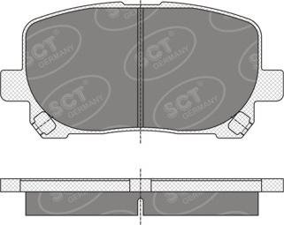 SCT-MANNOL SP 349 PR - Гальмівні колодки, дискові гальма autozip.com.ua