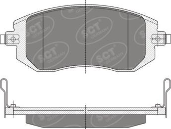 SCT-MANNOL SP 340 PR - Гальмівні колодки, дискові гальма autozip.com.ua