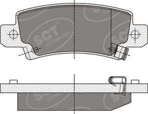 SCT-MANNOL SP 350 PR - Гальмівні колодки, дискові гальма autozip.com.ua