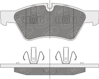 SCT-MANNOL SP 352 PR - Гальмівні колодки, дискові гальма autozip.com.ua