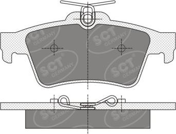 SCT-MANNOL SP 357 - Гальмівні колодки, дискові гальма autozip.com.ua