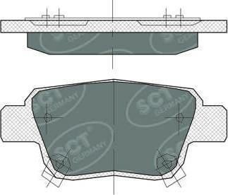 SCT-MANNOL SP 369 PR - Гальмівні колодки, дискові гальма autozip.com.ua