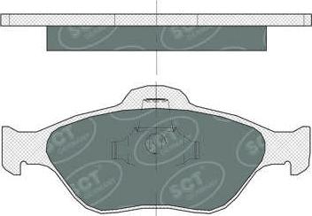 SCT-MANNOL SP 363 PR - Гальмівні колодки, дискові гальма autozip.com.ua