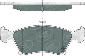 SCT-MANNOL SP 362 PR - Гальмівні колодки, дискові гальма autozip.com.ua