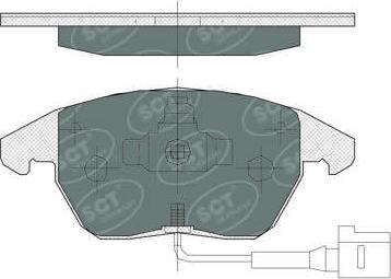 SCT-MANNOL SP 367 - Гальмівні колодки, дискові гальма autozip.com.ua