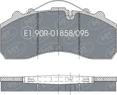 SCT-MANNOL SP 305 PR - Гальмівні колодки, дискові гальма autozip.com.ua