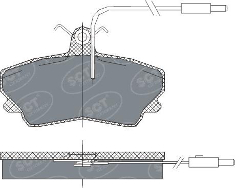 SCT-MANNOL SP 300 PR - Гальмівні колодки, дискові гальма autozip.com.ua