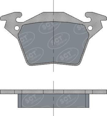 SCT-MANNOL SP 302 PR - Гальмівні колодки, дискові гальма autozip.com.ua