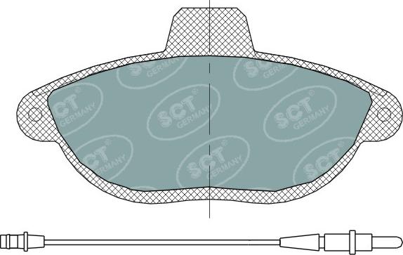 SCT-MANNOL SP 316 PR - Гальмівні колодки, дискові гальма autozip.com.ua