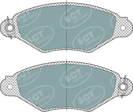 SCT-MANNOL SP 312 PR - Гальмівні колодки, дискові гальма autozip.com.ua