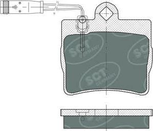 SCT-MANNOL SP 389 PR - Гальмівні колодки, дискові гальма autozip.com.ua