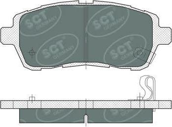 SCT-MANNOL SP 384 PR - Гальмівні колодки, дискові гальма autozip.com.ua