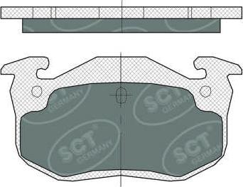 SCT-MANNOL SP 385 PR - Гальмівні колодки, дискові гальма autozip.com.ua