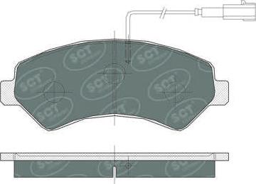 SCT-MANNOL SP 387 PR - Гальмівні колодки, дискові гальма autozip.com.ua