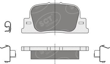 SCT-MANNOL SP 335 PR - Гальмівні колодки, дискові гальма autozip.com.ua