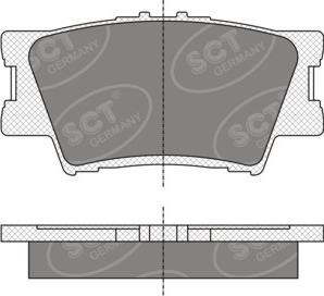 SCT-MANNOL SP336 - Гальмівні колодки, дискові гальма autozip.com.ua