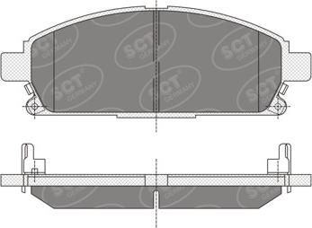 SCT-MANNOL SP 338 PR - Гальмівні колодки, дискові гальма autozip.com.ua