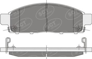 SCT-MANNOL SP 333 PR - Гальмівні колодки, дискові гальма autozip.com.ua