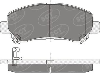 SCT-MANNOL SP 337 - Гальмівні колодки, дискові гальма autozip.com.ua