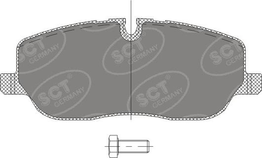 SCT-MANNOL SP 329 PR - Гальмівні колодки, дискові гальма autozip.com.ua