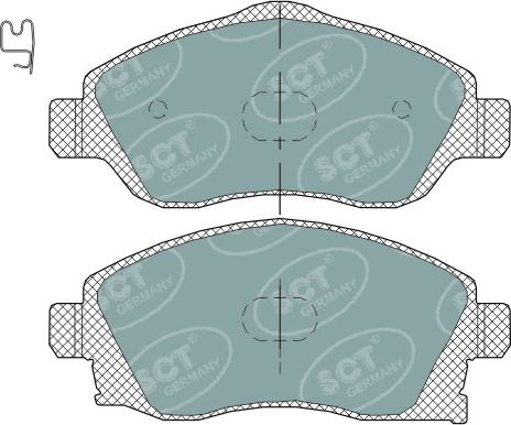 SCT-MANNOL SP 320 PR - Гальмівні колодки, дискові гальма autozip.com.ua