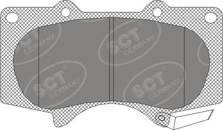 SCT-MANNOL SP 328 - Гальмівні колодки, дискові гальма autozip.com.ua