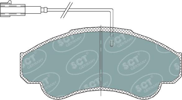 SCT-MANNOL SP 322 PR - Гальмівні колодки, дискові гальма autozip.com.ua