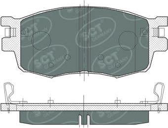 SCT-MANNOL SP 379 PR - Гальмівні колодки, дискові гальма autozip.com.ua