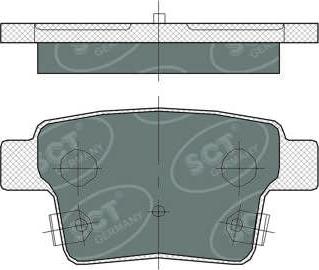 SCT-MANNOL SP 375 PR - Гальмівні колодки, дискові гальма autozip.com.ua