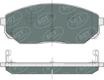 SCT-MANNOL SP 371 PR - Гальмівні колодки, дискові гальма autozip.com.ua