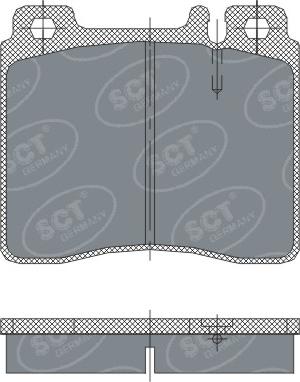 SCT-MANNOL SP 256 PR - Гальмівні колодки, дискові гальма autozip.com.ua