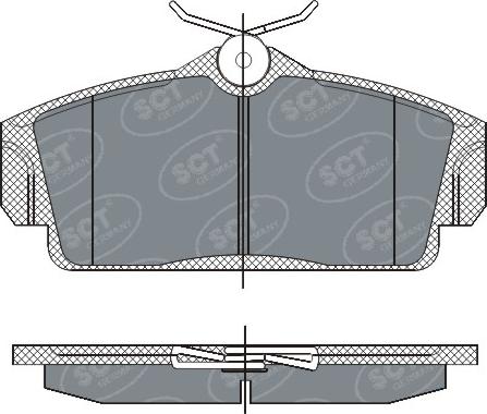 SCT-MANNOL SP 269 PR - Гальмівні колодки, дискові гальма autozip.com.ua