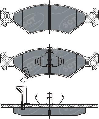 SCT-MANNOL SP 266 PR - Гальмівні колодки, дискові гальма autozip.com.ua