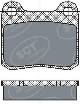 SCT-MANNOL SP200 - Гальмівні колодки, дискові гальма autozip.com.ua