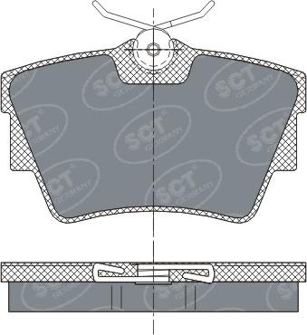 SCT-MANNOL SP 289 PR - Гальмівні колодки, дискові гальма autozip.com.ua