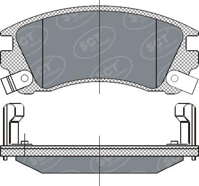 SCT-MANNOL SP 284 PR - Гальмівні колодки, дискові гальма autozip.com.ua