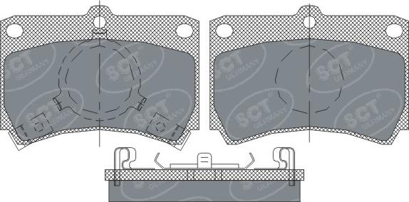 SCT-MANNOL SP239 - Гальмівні колодки, дискові гальма autozip.com.ua