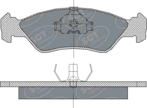 SCT-MANNOL SP236 - Гальмівні колодки, дискові гальма autozip.com.ua