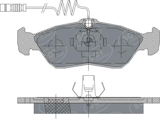 SCT-MANNOL SP232 - Гальмівні колодки, дискові гальма autozip.com.ua