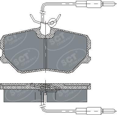 SCT-MANNOL SP221 - Гальмівні колодки, дискові гальма autozip.com.ua