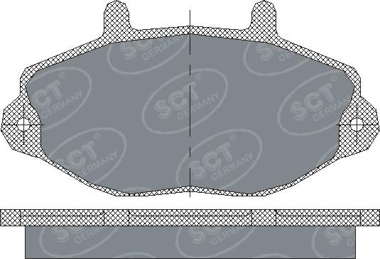 SCT-MANNOL SP223 - Гальмівні колодки, дискові гальма autozip.com.ua